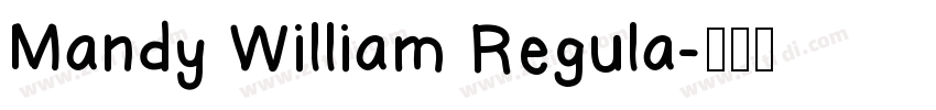 Mandy William Regula字体转换
